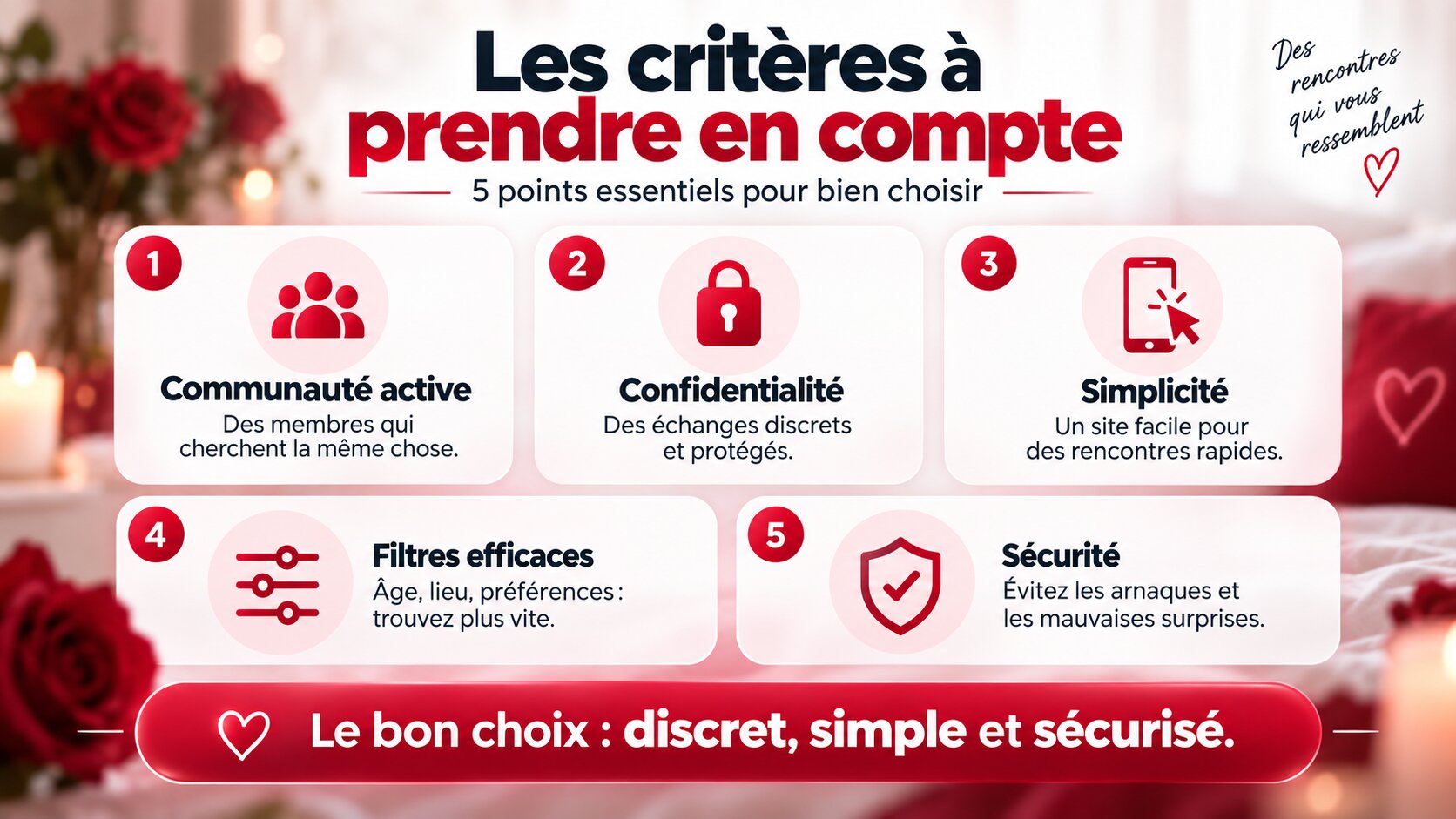 critère pour choisir
